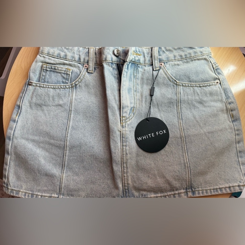 White Fox Boutique Denim Skirt